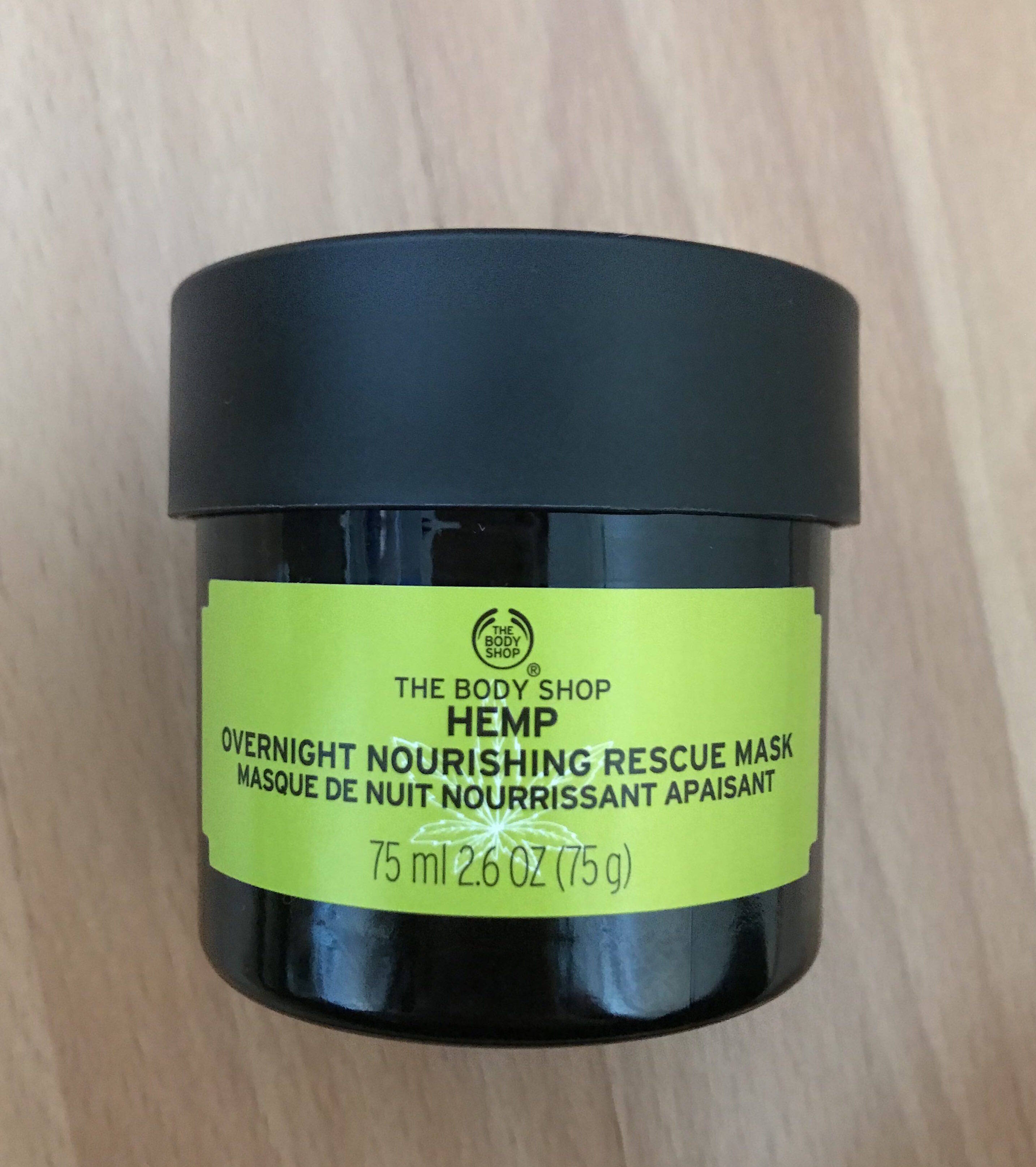 masque de nuit chanvre the body shop